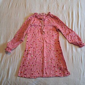 Lilly Pulitzer girls size 6 pink long sleeved dress